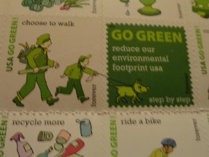 Love these Go Green Forever stamps