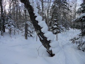 unusual snow deposts